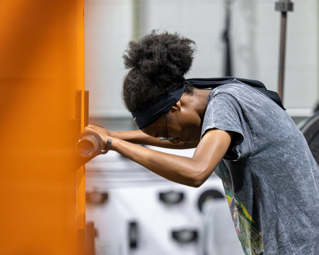 Virginia Vitesse works out with True AP in Chantilly, Virginia