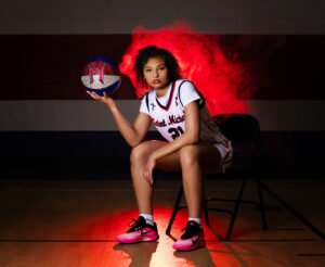 Basketball media day portraits in Loudoun County with Jennifer Gonzalez Photography